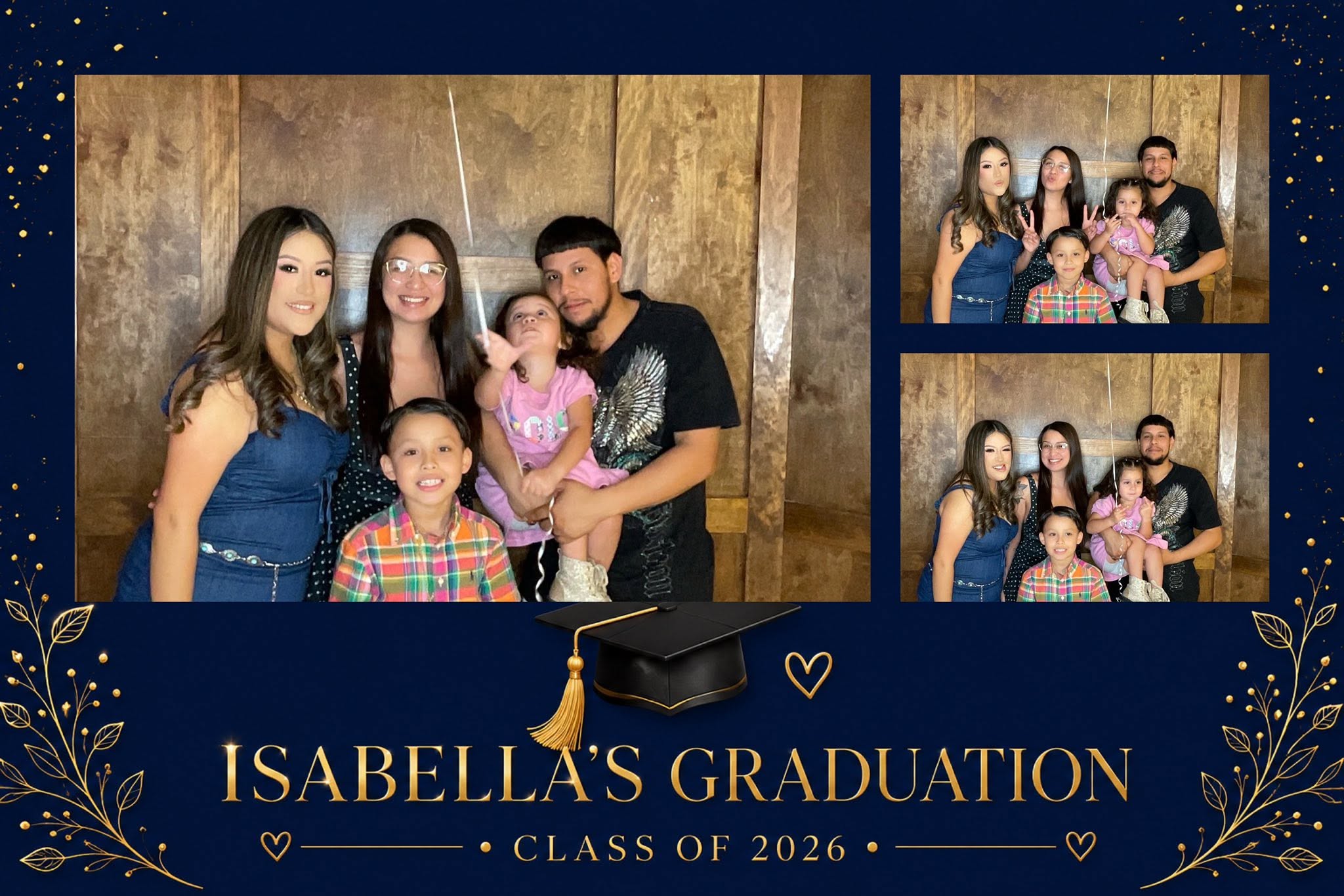 Graduation party photo booth